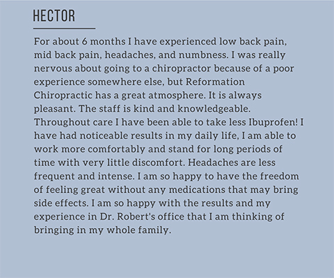 Chiropractic Oakland FL Hector Testimonial