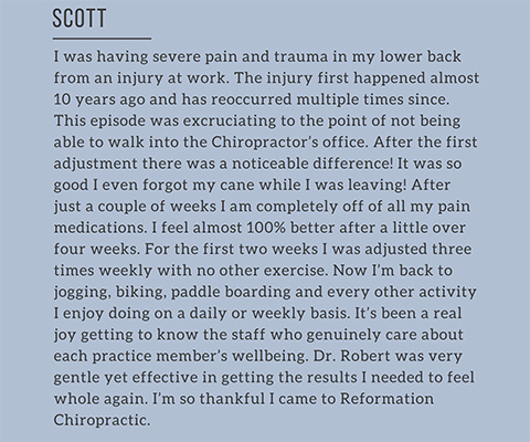 Chiropractic Oakland FL Scott Testimonial
